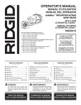 RIDGID R8620N-R8223412 Use and Care Manual