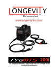 Longevity 880161 Instructions / Assembly