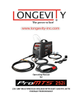 Longevity 880160 Instructions / Assembly