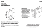 Prime-Line E 2284 Instructions / Assembly