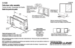 Prime-Line D 1540 Instructions / Assembly