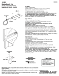 Prime-Line U 9845 Instructions / Assembly