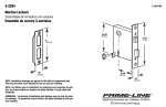 Prime-Line E 2294 Instructions / Assembly