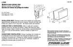 Prime-Line L 5797 Instructions / Assembly