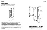 Prime-Line E 2311 Instructions / Assembly