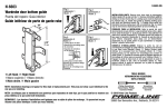 Prime-Line N 6603 Instructions / Assembly