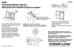 Prime-Line M 6003 Instructions / Assembly