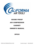 California Air Tools SPC03 Use and Care Manual