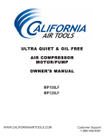 California Air Tools MP100LF Use and Care Manual