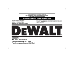 DEWALT DCGG571M1 Use and Care Manual