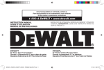 DEWALT DW325PL Use and Care Manual