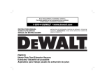 DEWALT DWV010 Use and Care Manual
