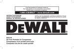 DEWALT D55140 Installation Guide
