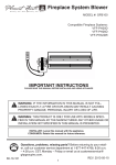 Pleasant Hearth GFB100 Instructions / Assembly