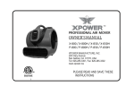 none XPOWER P-830H Use and Care Manual