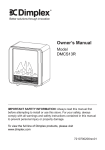 Dimplex DMCS13R Use and Care Manual