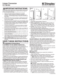Dimplex LC2005W31 Instructions / Assembly