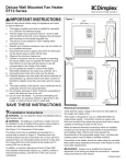 Dimplex EF12 Instructions / Assembly