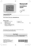 Honeywell TH8320ZW Instructions / Assembly