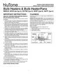 NuTone 9412D Installation Guide