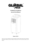 Global Air Products NPA1-08C Use and Care Manual