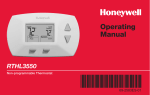 Honeywell RTHL3550 Use and Care Manual