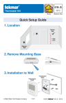 tekmar TEK518 Instructions / Assembly