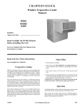 Champion Cooler WCM28 Use and Care Manual