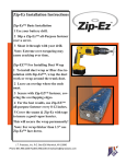 Zip-Ez zipez250 Installation Guide