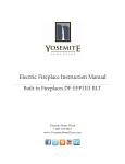 Yosemite Home Decor DF-EFP1313-BLT Instructions / Assembly