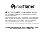 Real Flame L10001-RDL Use and Care Manual