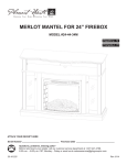 Pleasant Hearth 248-44-34M Instructions / Assembly