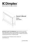 Dimplex DCF44B Instructions / Assembly