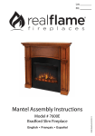 Real Flame 7600E-P Use and Care Manual