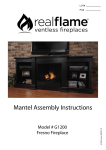 Real Flame G1200-B Instructions / Assembly