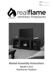 Real Flame 2222-BO Use and Care Manual