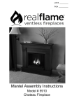 Real Flame 5910E-DW Instructions / Assembly