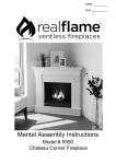 Real Flame 5950E-DW Instructions / Assembly