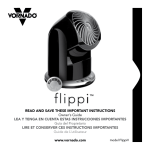 Vornado Flippi V Use and Care Manual