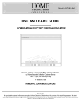 Home Decorators Collection WSFP46ECHD-6 Use and Care Manual