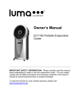 Luma Comfort EC110S Use and Care Manual