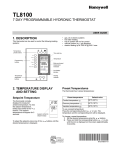 Honeywell TL8100A Use and Care Manual