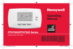 Honeywell RTH7500D Use and Care Manual