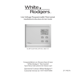 White Rodgers BP150 Use and Care Manual