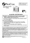 ProCom PCSD25T Installation Guide