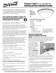 NuVent NXMD1001ABUPS Instructions / Assembly