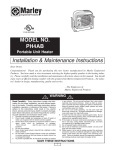 Fahrenheat NPH4AB Instructions / Assembly