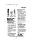 Honeywell HZ-385BP Use and Care Manual