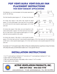 Active Ventilation AV-12-C2 Installation Guide