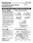 NuTone 788CHNT Instructions / Assembly